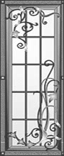 Образец кованой вставки для входной двери №10