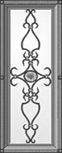 Образец кованой вставки для входной двери №2