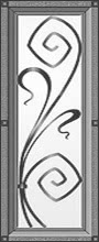 Образец кованой вставки для входной двери №3