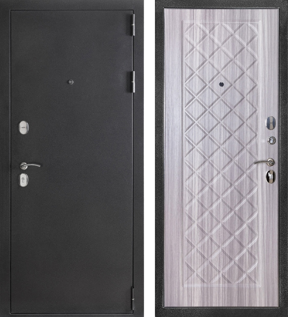 Дверь уличная стальная отделка с ПВХ пленкой ЛД-784