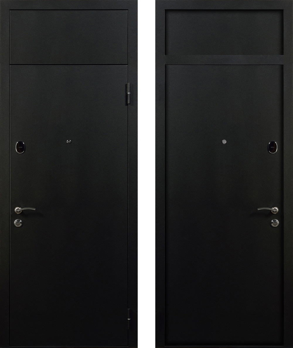 Однопольная дверь с верхней вставкой ЛД-754 черный